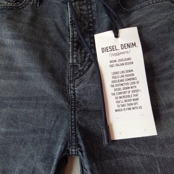 DIESEL Jogg Jeans D-VIDER CB-NE Stretch Denim Pants Faded Black Men’s 28x26 NWT - Picture 5 of 8